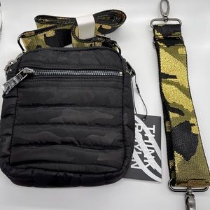 Think Royln Crossbody Purse Black Camo Brand New! With Tag!